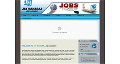 Desktop Screenshot of jaymaharajjob.com