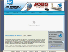 Tablet Screenshot of jaymaharajjob.com